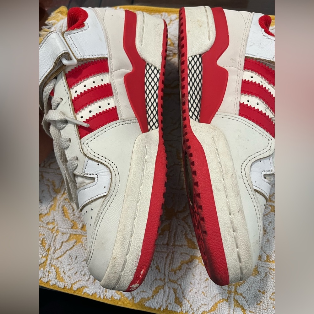 Adidas Women's Originals Forum 84 low sneakers in white and red Sneakers 6.5 - Picture 5 of 6